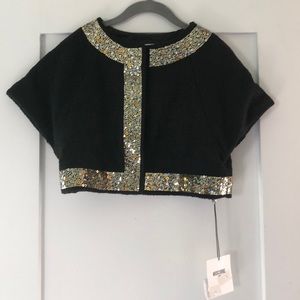Moschino Kid Girls Bolero Sequin Jacket Sz 8